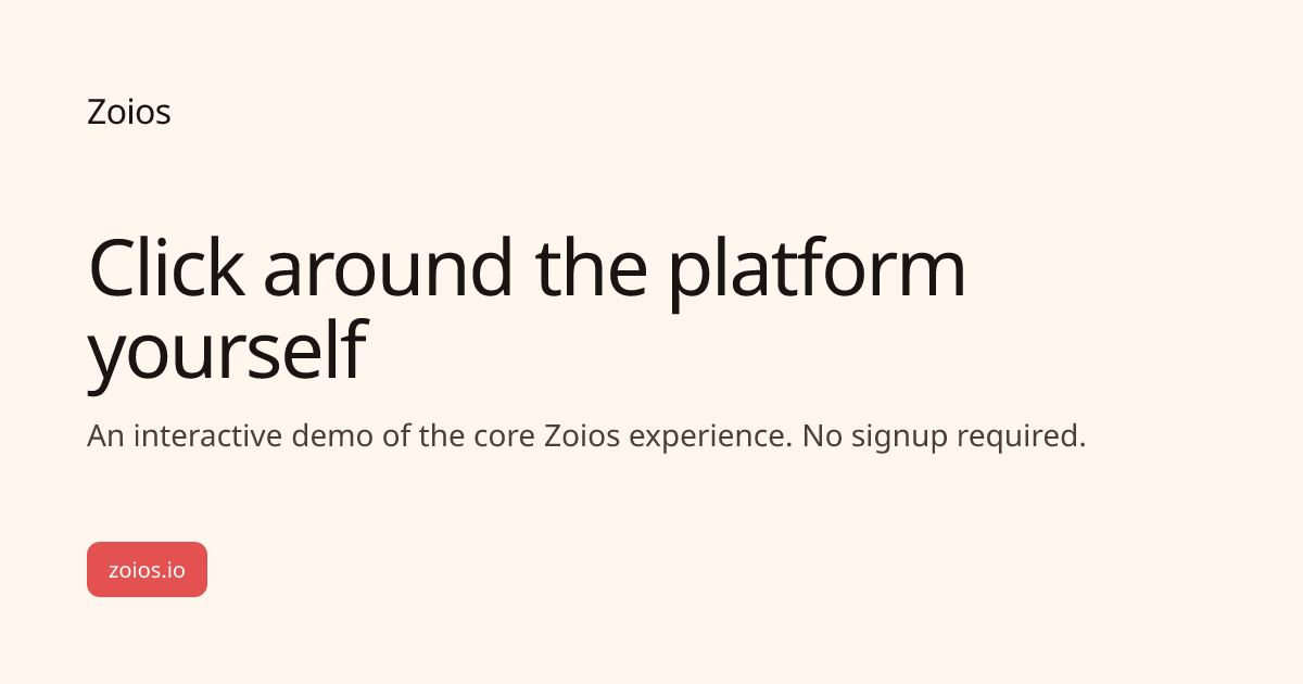Click around the platform yourself